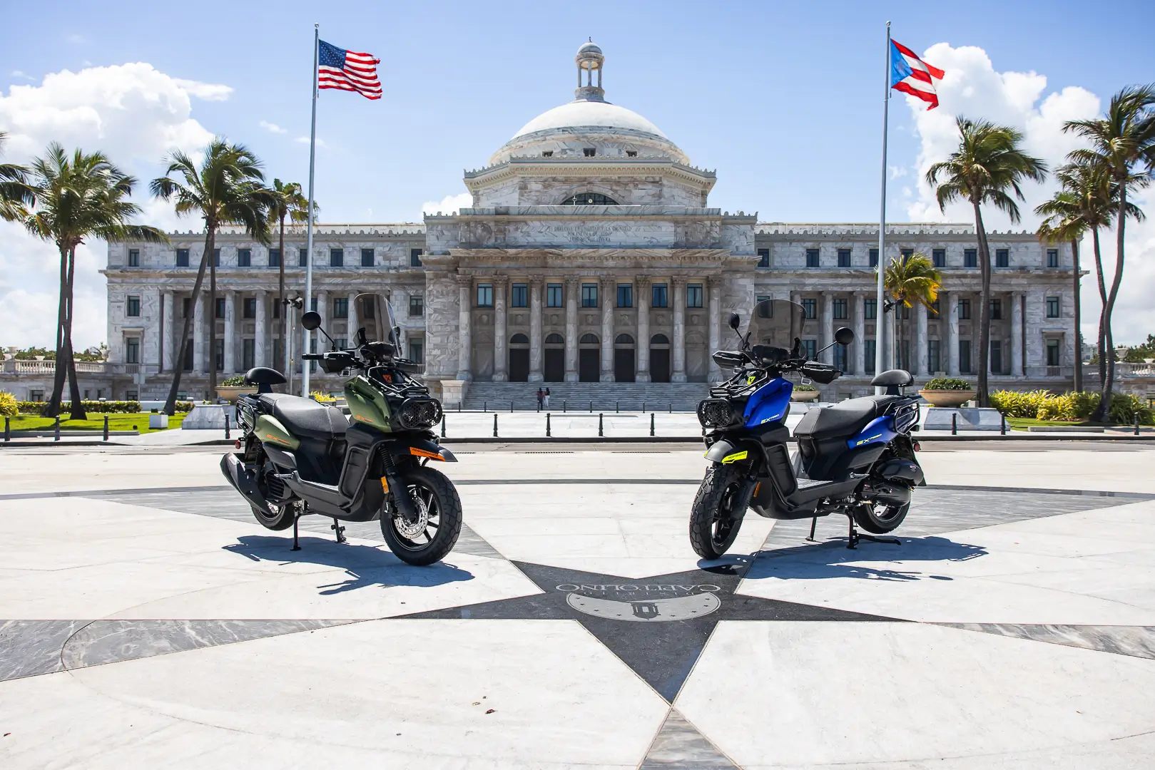 Group GoRide Puerto Rico scooter tour discovering Old San Juan’s historic charm